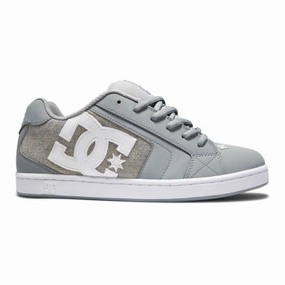 DC Net Men's White/Grey Sneakers Australia Online MED-817